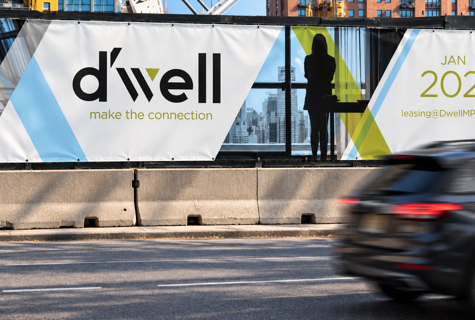 D’well construction banner: make the connection