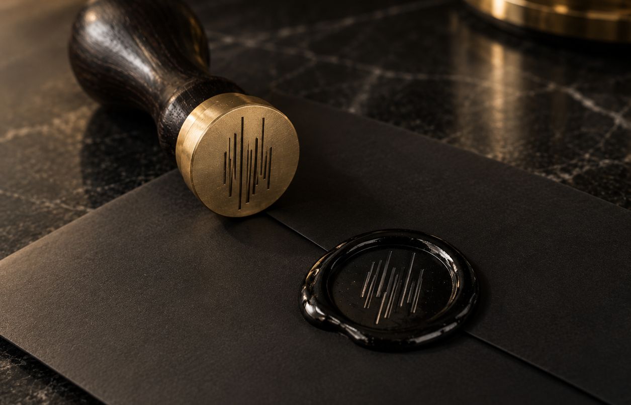 An Encore wax seal and stamp
