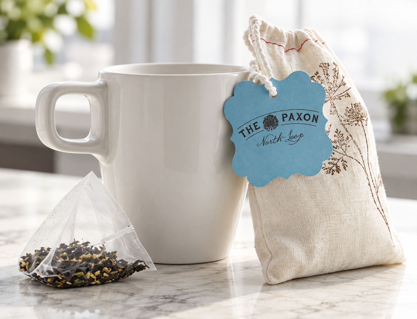 A The Paxon mug and tea bag